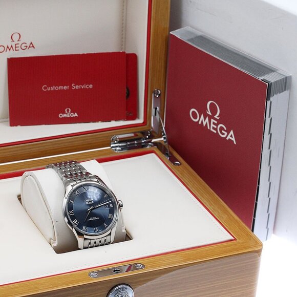 OMEGA De Ville Hour Vision 433.10.41.21.03.001 Automatic Men's Watch - Picture 1 of 12